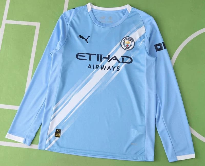 Manchester City Home Long Sleeve Jersey 25/26