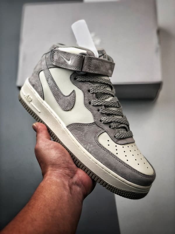 Air Force 1 07 Mid Cinzento Lavanda