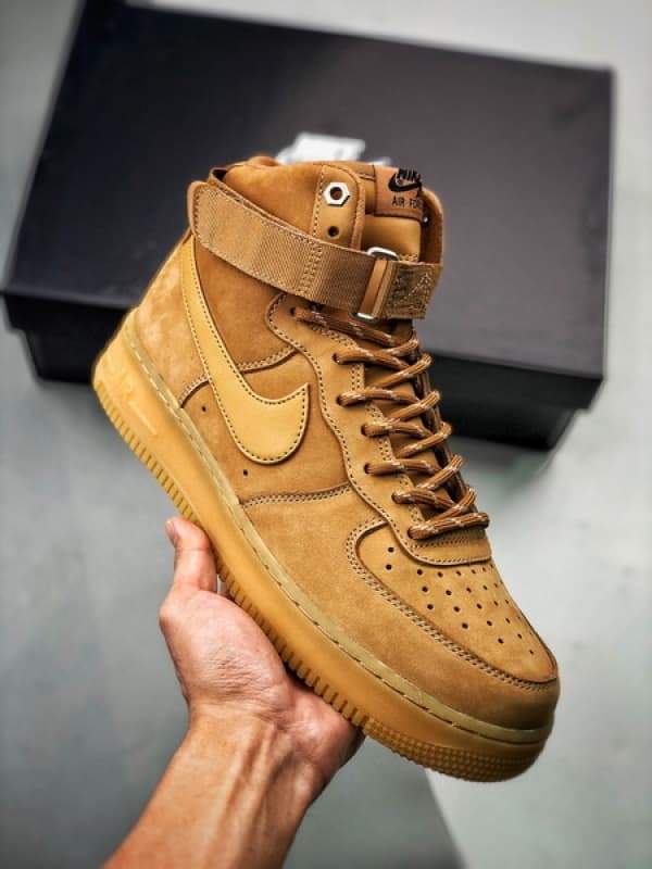 Air Force 1 High FLAX Trigo