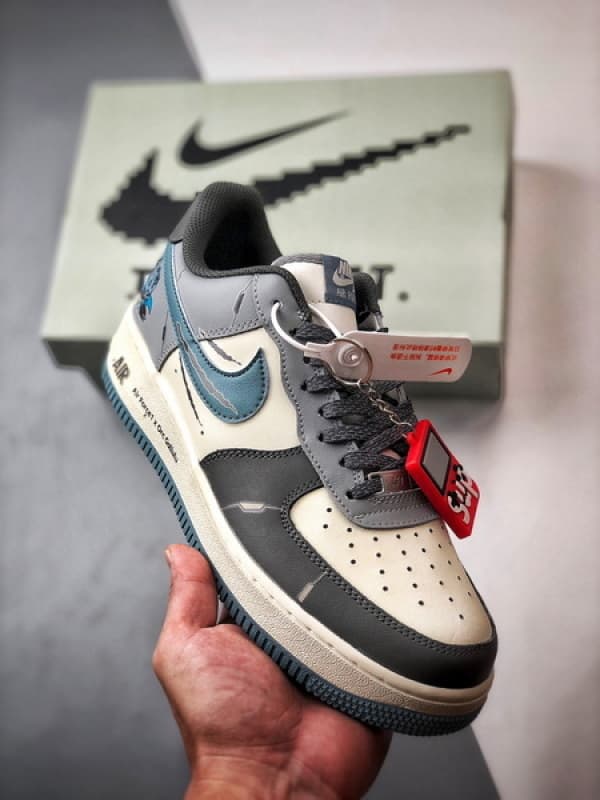 Air Force 1 Low Digimon Cinza e Azul