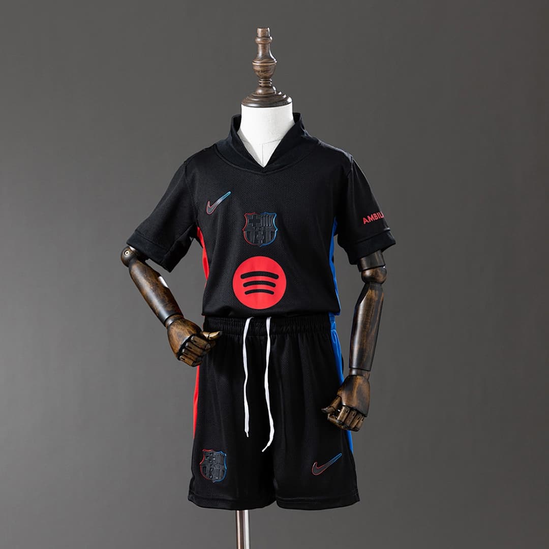 Kit Crianca FC Barcelona Alternativa 2024/2025 (2)