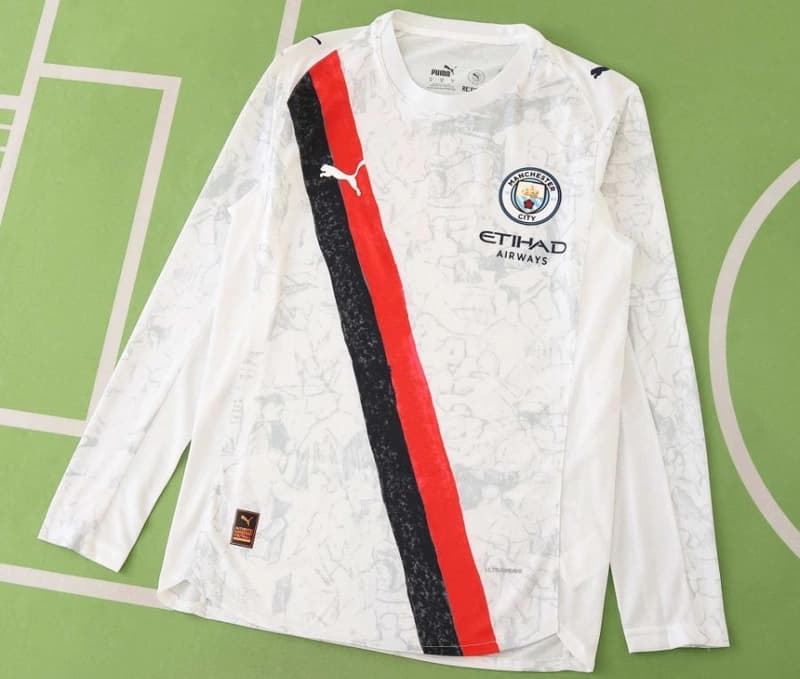 Manchester City Away Long Sleeve Jersey 25/26