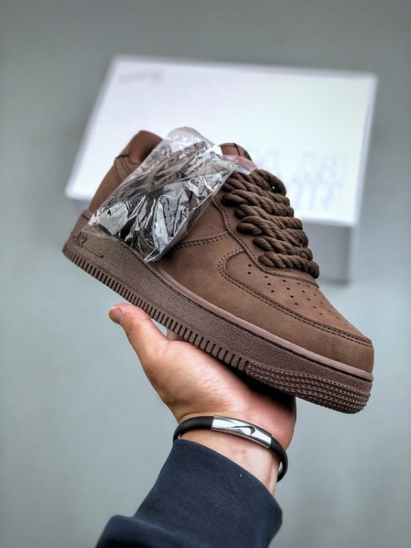 Nk Air Force 1'07 Low Personalizado Corda Grossa