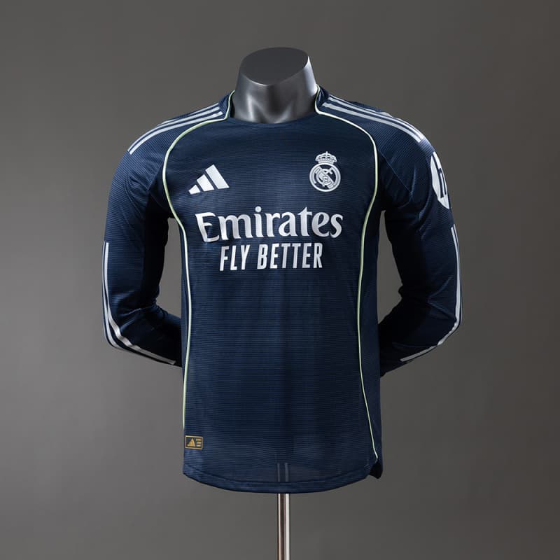 Real Madrid 25 26 Away Long Sleeve Player Version