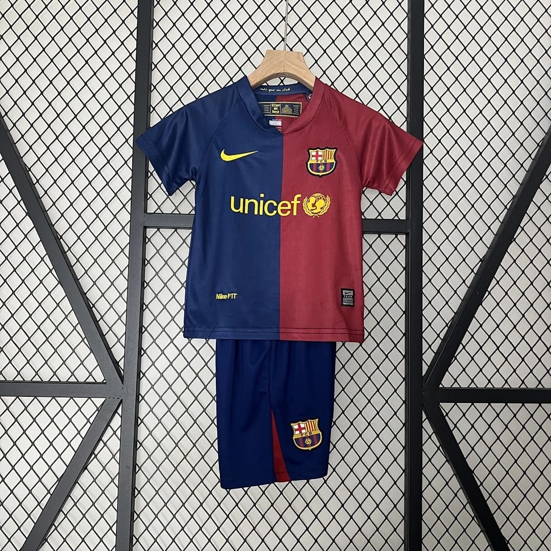 Kit Crianca FC Barcelona Principal 2008/2009