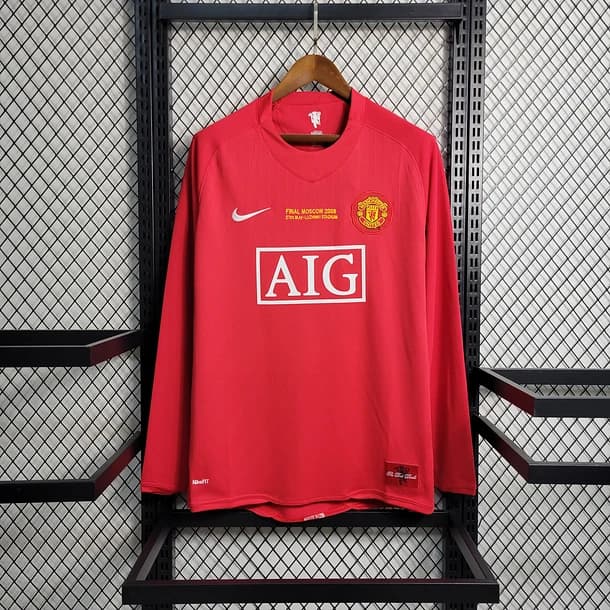 Manchester United Home 2007/08 Long Sleeve