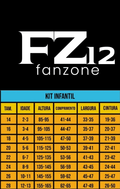 Kids size chart
