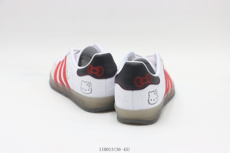 Adidas Gazelle White Red Kitty - Vista 4