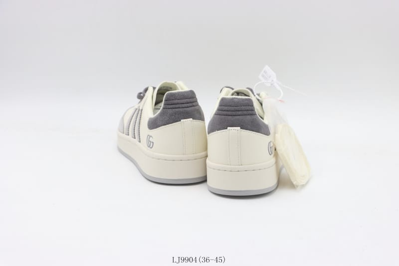 Adidas Gazelle White Grey - Vista 4