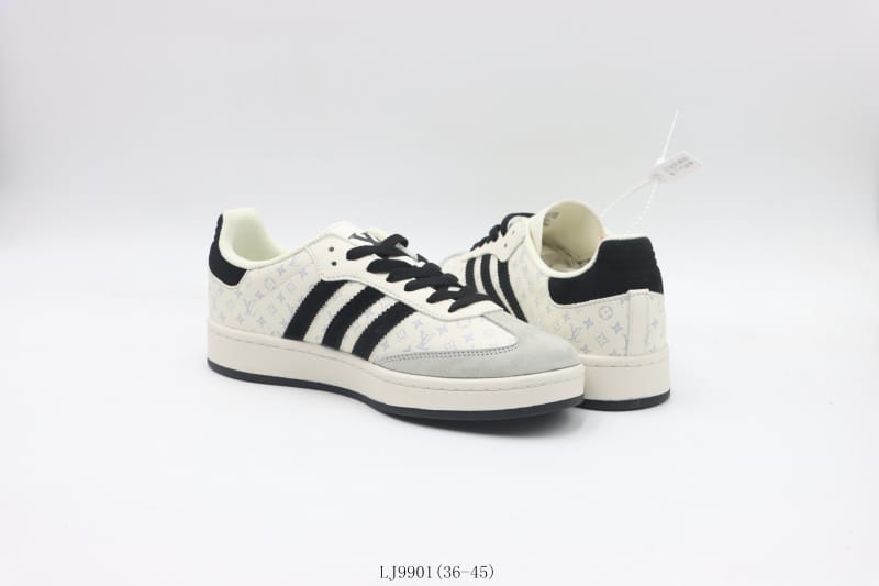 Adidas Gazelle White Black - Vista 3