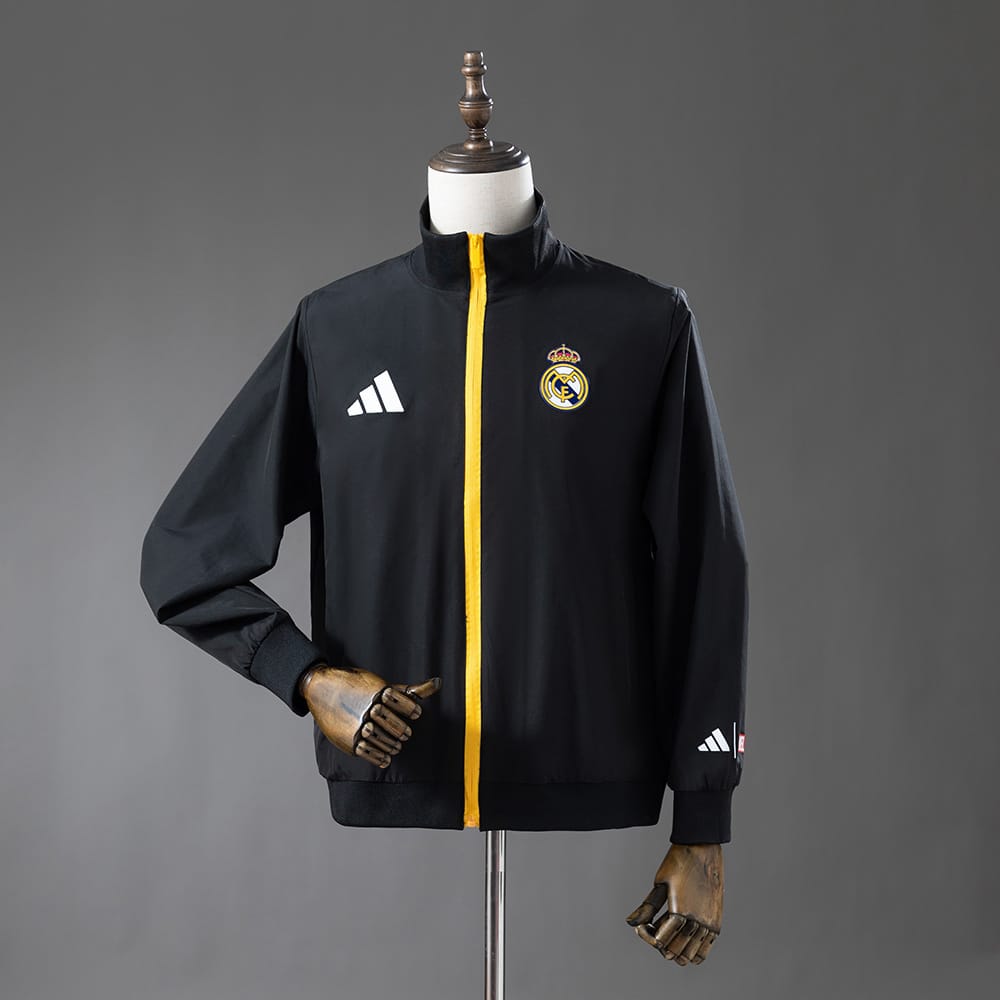 Corta‑Vento Real Madrid 2025/26 Preto - Vista 1