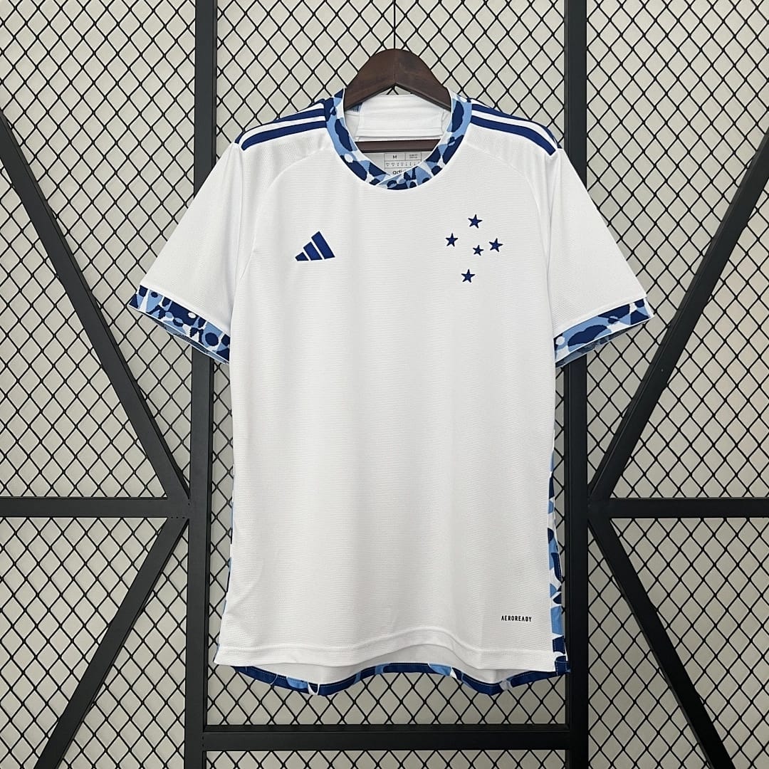 Camisola Alternativa do Cruzeiro 2024/2025 Todos Patrocinadores - Vista 1