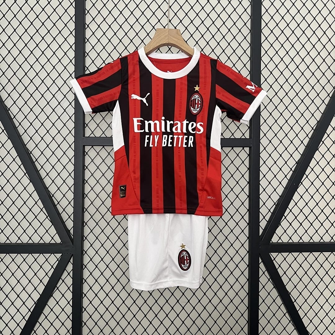 Kit Crianca AC Milan Principal 2024/2025 - Vista 1