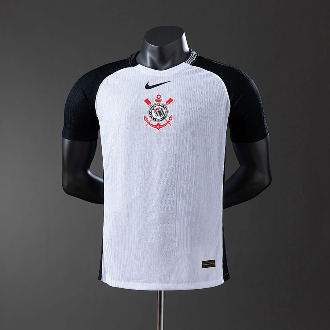 Camisola Principal do Corinthians 2025/2026 Todos Patrocinadores - Vista 1