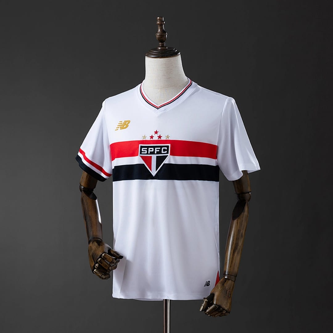 Camisola Principal do Sao Paulo FC 2025/2026 Todos Patrocinadores - Vista 1