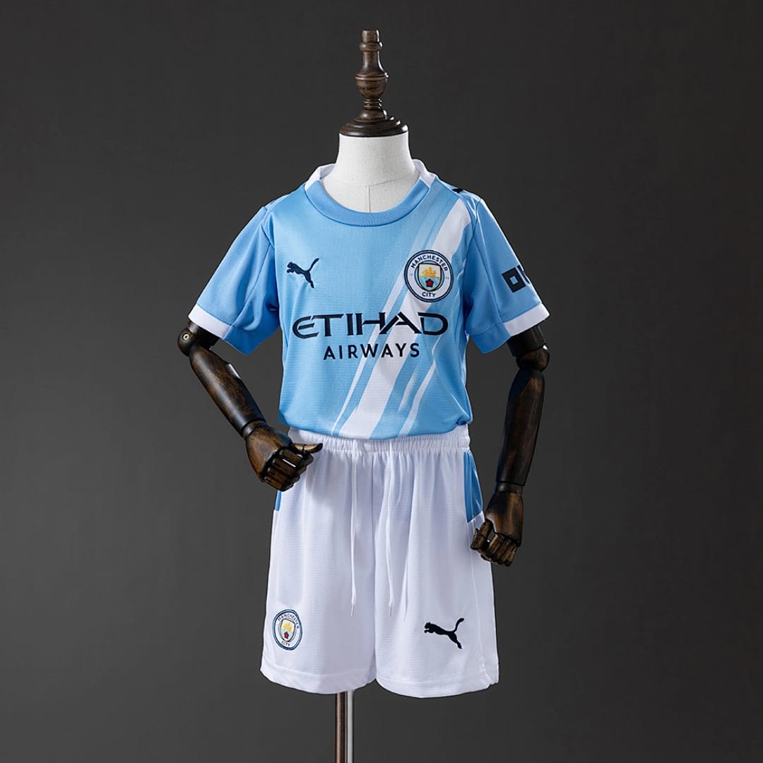 Kit Crianca Manchester City Principal 2025/2026 - Vista 1
