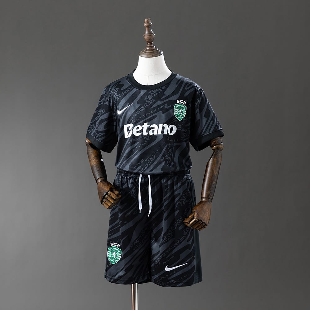 Kit Criança Guarda-Redes Sporting CP 2025/26 - Preto - Vista 1