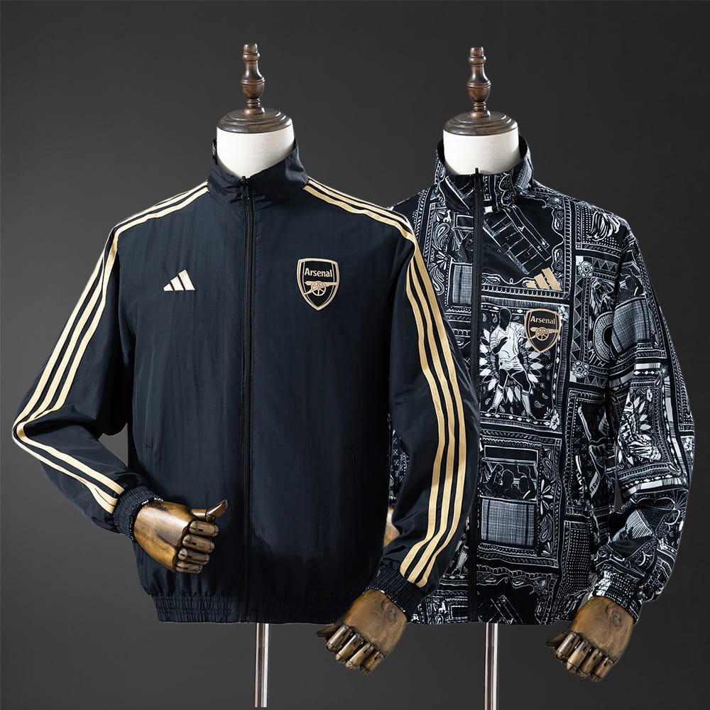 Corta‑Vento Reversível Arsenal Preto - Vista 1