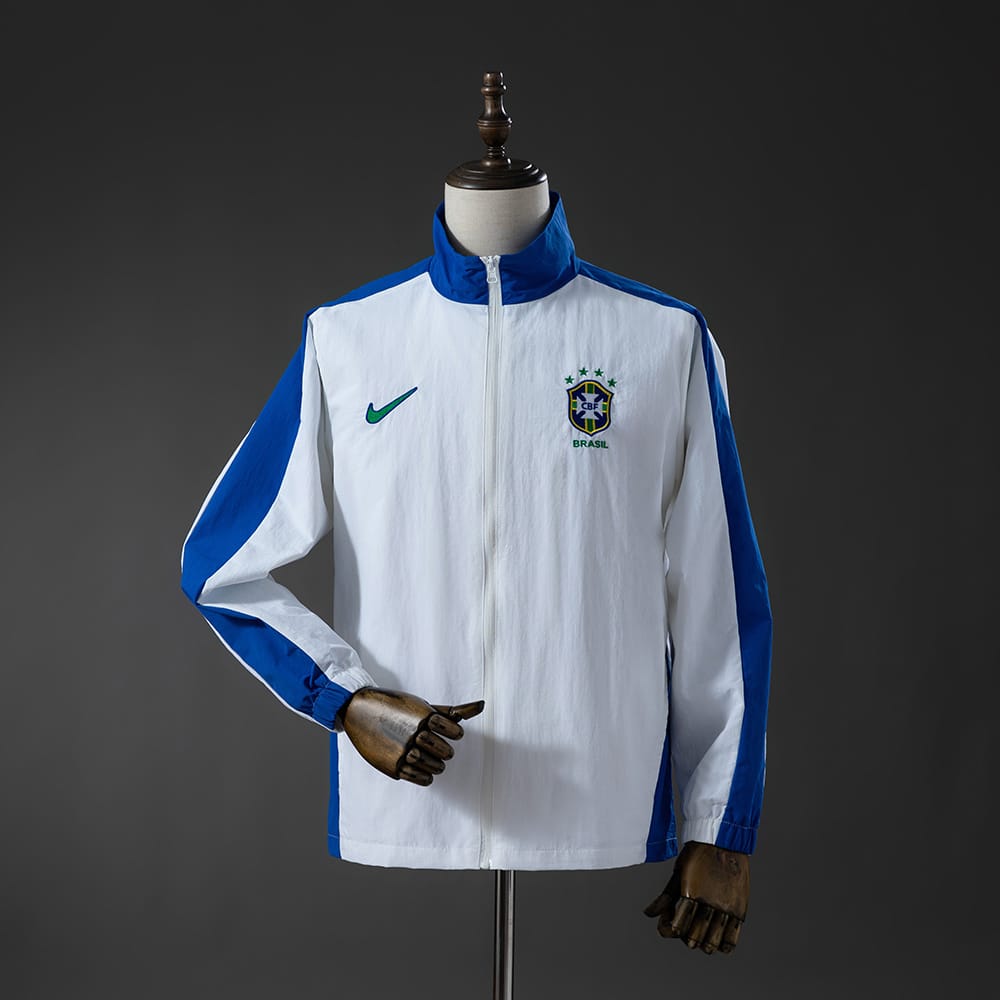 Corta‑Vento Brasil 1998 Branco - Vista 1