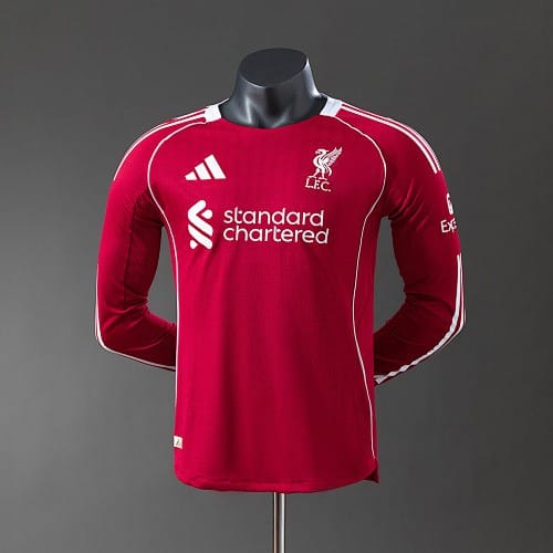 Camisola Liverpool Principal manga-longa jogador 2025/26 - Vista 1