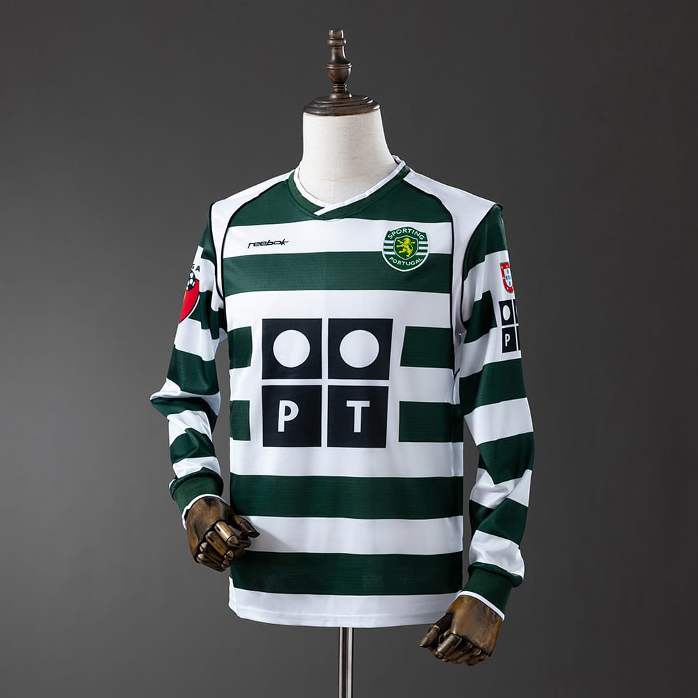 Camisola Retro Sporting 01/03 Manga comprida - Vista 1