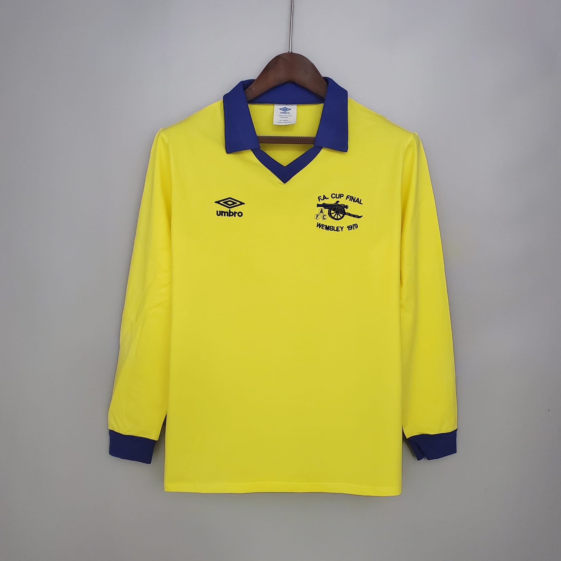 Camisola Arsenal 1971/79 Alternativa Amarela Retro Manga Comprida - Vista 1
