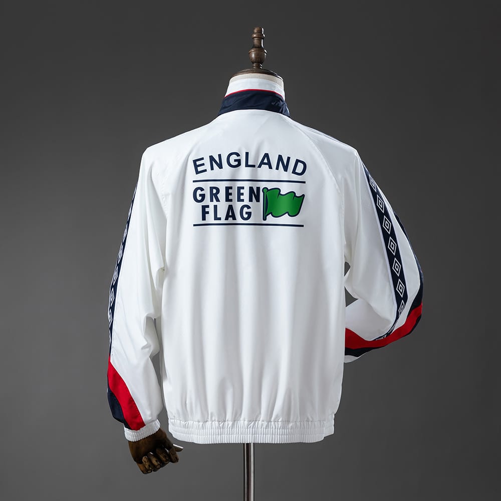 Corta‑Vento Retro Inglaterra 1998 - Branco - Vista 2