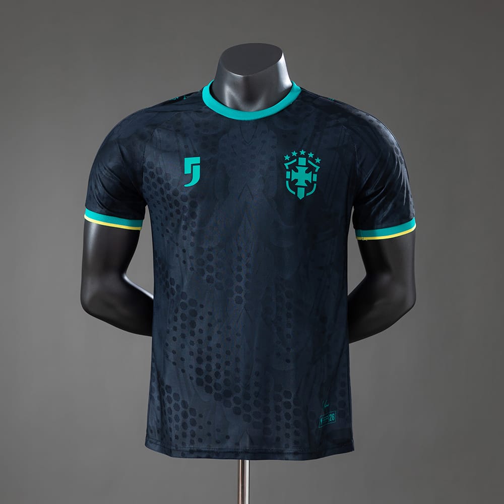 Camisola Edição Especial Mundial Brasil Preto Versão Jogador 2026 - Vista 1