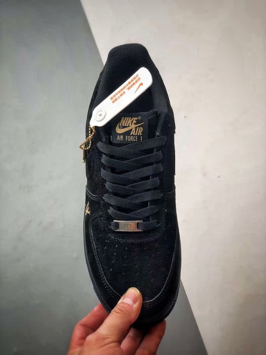 Air Force 1 Low 'By You' Corda Preta Camurça - Vista 2