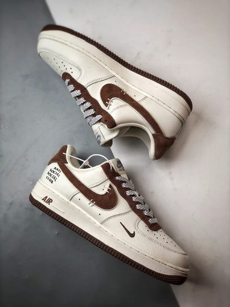 ASSC x Air Force 1 Low Branco e Marrom - Vista 6