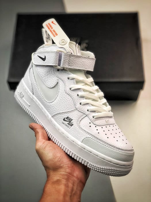 Air Force 107 Mid Branco Anjo 3M Reflexo - Vista 3