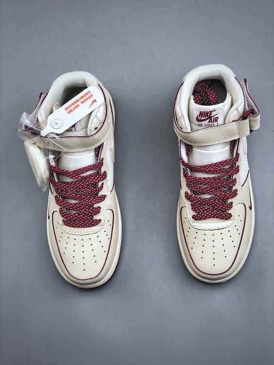 Air Force 107 Mid Vinho Perolado Pequeno Gancho - Vista 6