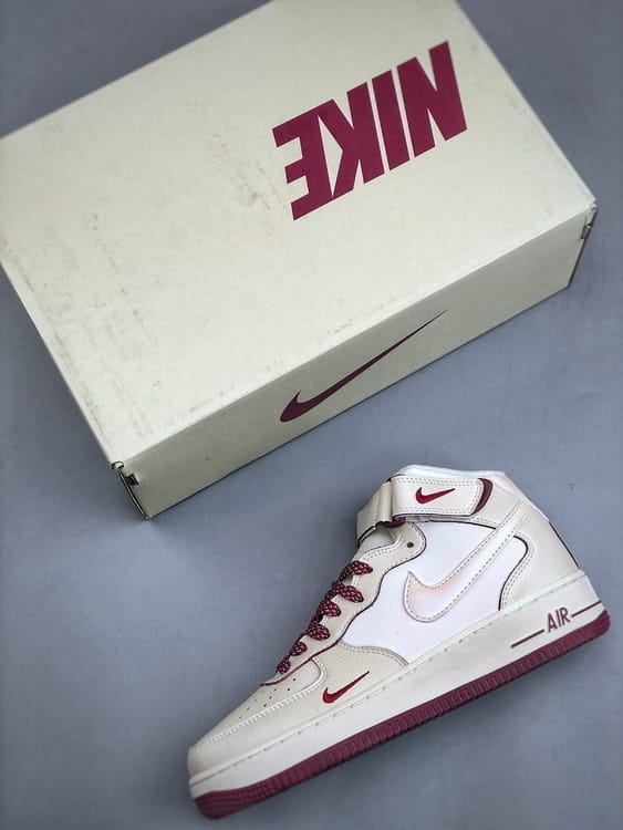 Air Force 107 Mid Vinho Perolado Pequeno Gancho - Vista 8