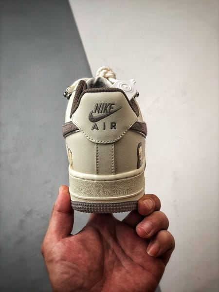 Air Force 1 '07 Low Capibara Mescla Branco e Marrom - Vista 3