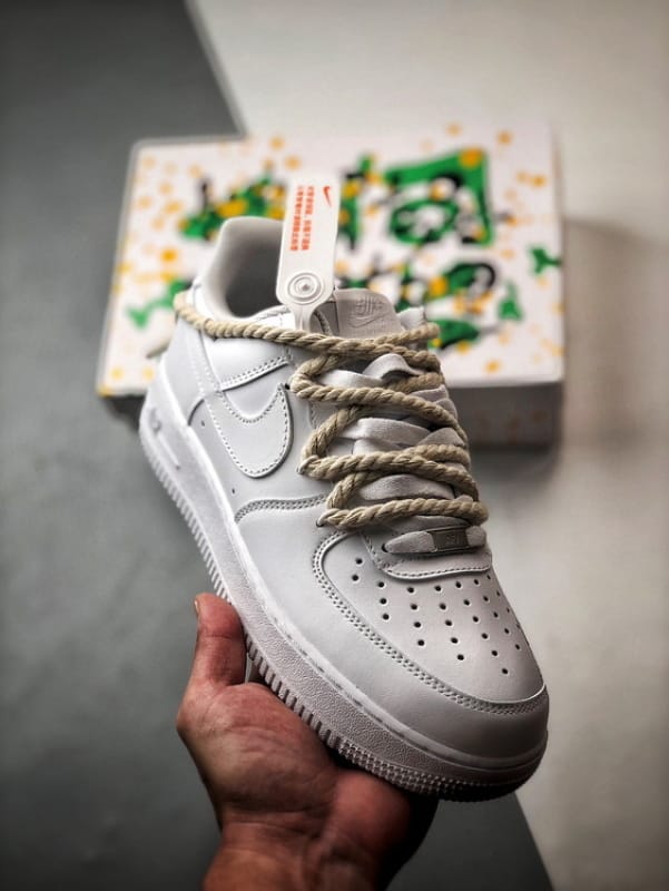 Nike Air Force 1 Low 07 Branco com Cordas - Vista 1