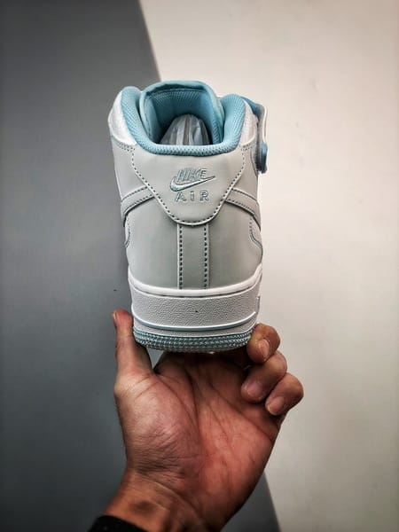 Air Force 1 07 Mid Azul Gelo Estrelas - Vista 5