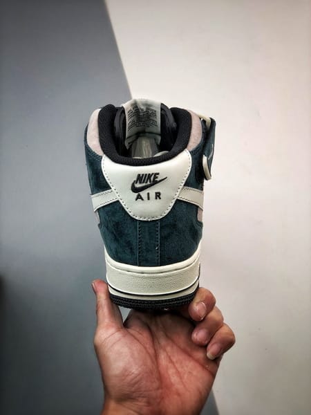Air Force 1 07 Mid Cinzento e Verde Camurca - Vista 3