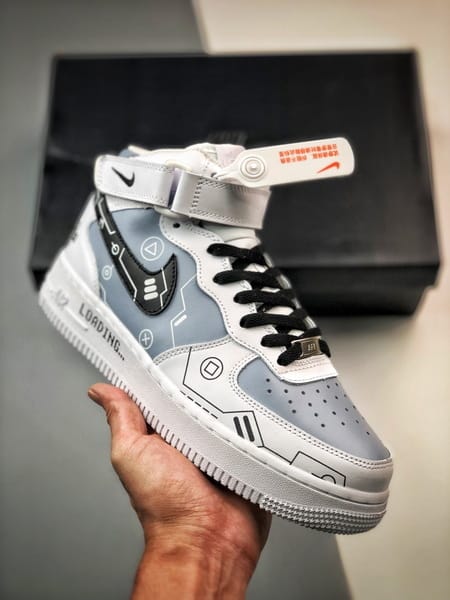 Air Force 1 07 Mid Branco e Cinzento - Vista 6