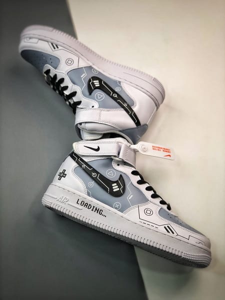 Air Force 1 07 Mid Branco e Cinzento - Vista 7