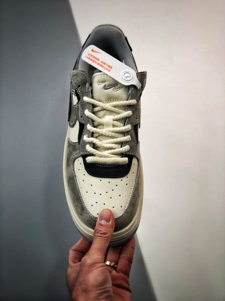 Air Force 1 Fontanka Desconstruido Vintage Cinzento e Preto - Vista 9