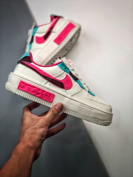 Air Force 1 Fontanka Desconstruido Branco e Roxo - Vista 3