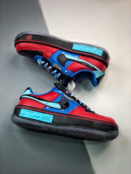Air Force 1 Fontanka Desconstruido Preto e Azul - Vista 5
