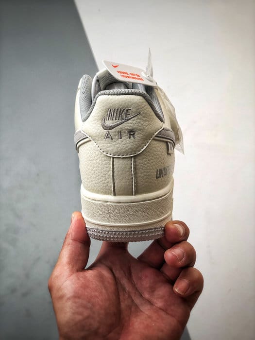 Air Force 1 Low Cinco Listras Corda Grossa Branco e Cinza - Vista 3
