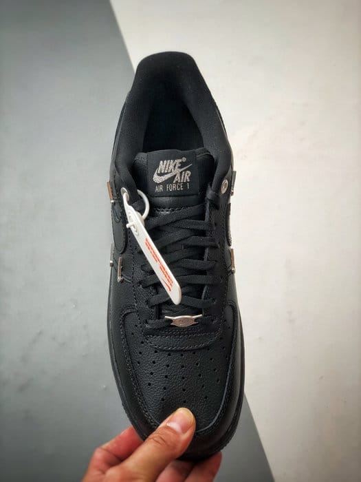 Air Force 1 Low Quatro Pequenos Ganchos Preto - Vista 9