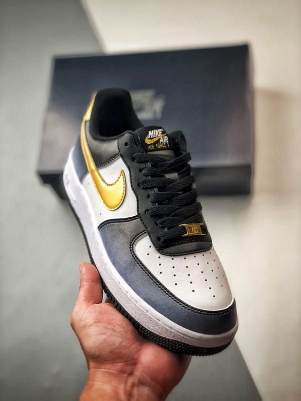 Nike Air Force 1 Low Azul e Dourado - Vista 1