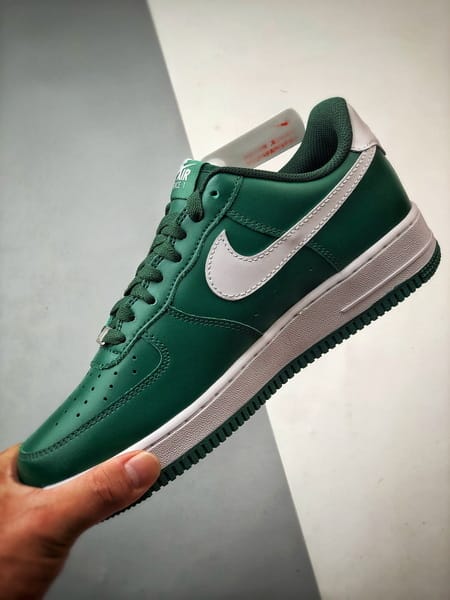 Air Force 1 Low Verde Escuro e Branco - Vista 5