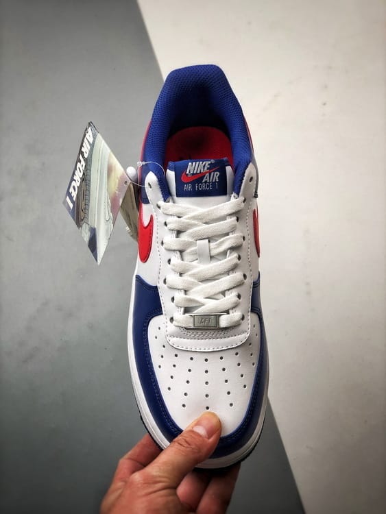 Air Force 1 Low Independência Branco, Azul e Vermelho - Vista 9