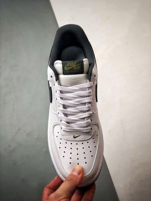 Air Force 1 Low Branco e Verde Escuro - Vista 9