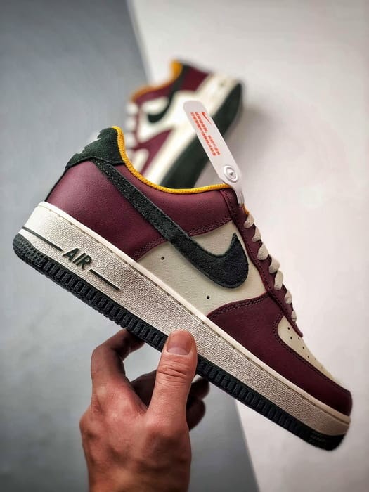 Air Force 1 Low Branco, Castanho e Verde - Vista 7