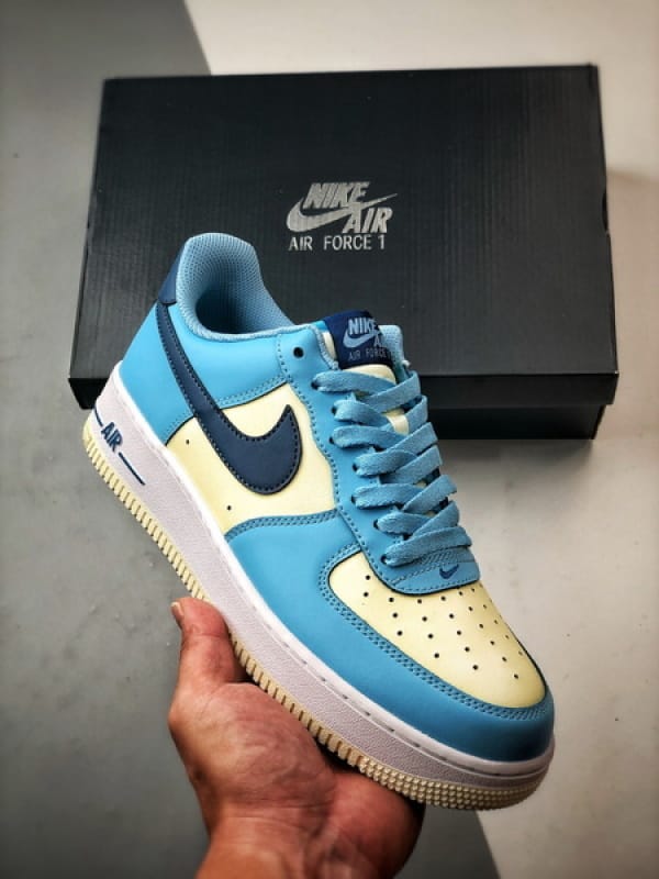 Air Force 1 Low Azul e Bege - Vista 1